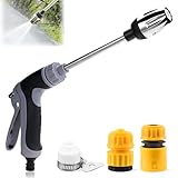 Power Jet Hochdruckpistole, Water Blitz Für Gartenschlauch, Water Hochdruckreiniger, Gartenschlauch Original mit Zubehör, für Gartenbewässerung Autowäsche Haustierduschen