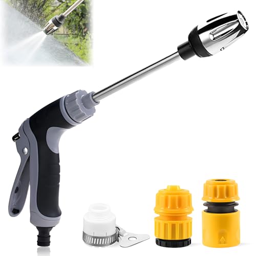 Power Jet Hochdruckpistole, Water Blitz Für Gartenschlauch, Water Hochdruckreiniger, Gartenschlauch Original mit Zubehör, für Gartenbewässerung Autowäsche Haustierduschen