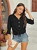Runcati Womens Button Down Shirt Cotton Linen Long... #3