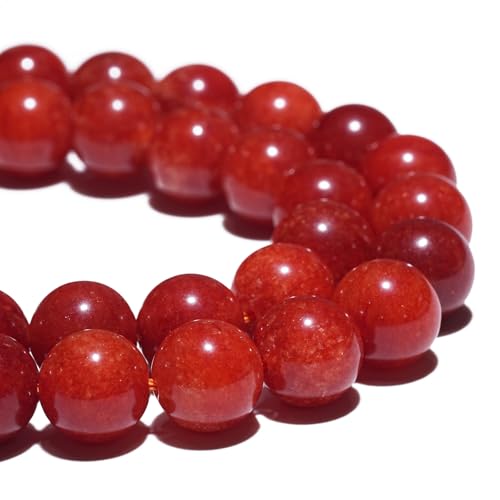 GRTBIZI 6mm Natural Red Coral Beads