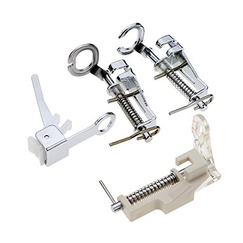 4 piezas de pies prensatelas metálicos para máquina de coser miniatura 6