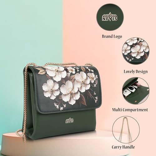 Image of Nevis Stylish Women's Sling Bag, Crossbody Purse, Casual