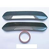 BOANUT HUIHUIY 2pcs Fit for Oettinger Roof Spoiler Extentions Flaps Rear Wing Fit for VW Golf 7 MK7 7.5 R GTI GTD R-LINE E-Golf 2012-2020 Carbon Fiber (Color : Carbon Look)