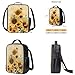 AZULCUSTO Sunflower Kids Backpack and Lunch Box Set Teen Girls 7-9 Elementary School Supplies Essentials 4 pcs Aesthetic Bookbag Teen Girls School Backpack To Store Pens,Crayon Box,Snacks,and Toys