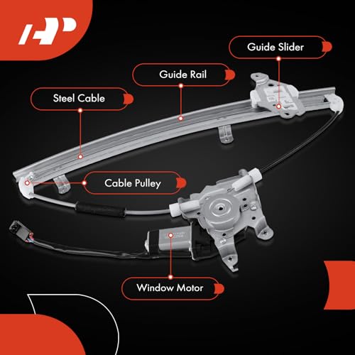 A-Premium Electric Power Window Regulator with Motor Compatible with Nissan Sentra 2000-2006 Front Left Driver Side by A-Premium - Image 6