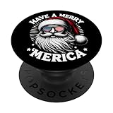 Photo Gallery have a merry merica - occhiali da sole santa 4 luglio con bandiera usa popsockets popgrip intercambiabile Photo Gallery have a merry merica - occhiali da sole santa 4 luglio con bandiera usa popsockets popgrip intercambiabile