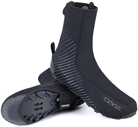 LOVTRAVEL New Thick Warm Winter Cycling Overshoes Neoprene Waterproof Windproof Bike Shoe Covers Men Women MTB Road Bicycle Booties Case (X-Large)