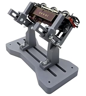 Model Train Servicing and Repair Stand. Adjustable. Gauge/Scale HO, OO, TT, N, Locomotive Maintenance Cradle (Grey)