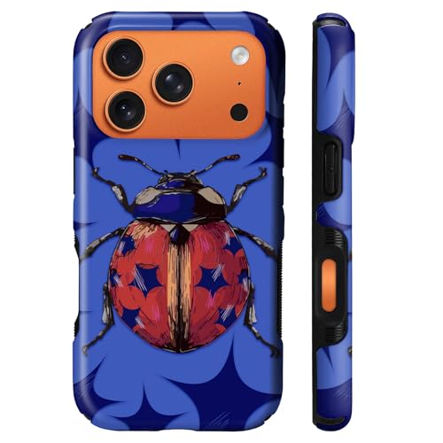 Coque iPhone 17 Pro Max antichoc pour éviter les fissures avec style étoile coccinelle