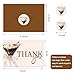 Whaline 24 Pack Espresso Martini Thank You Cards Martini Glasses Coffee Beans Note Card with Envelopes Stickers Brown Greeting Blank Card for Bachelorette Bridal Shower