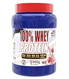 Whey protein, proteína en polvo, American Suplement -900gr (FRESA)