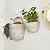 KOUBOO 1060075 La Jolla Wall Basket, White-Wash