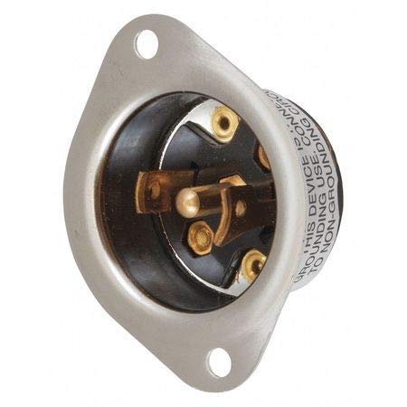 15A Midget Inlet Locking Receptacle 3P 3W 125/250V