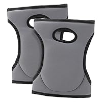 Taylor & Brown 1 Pair Gardening Knee Pads Soft Foam Knee Caps Garden Knee Protectors Protective Cushion With Double Straps For Garden Cleaning Work Scrubbing Floors (Grey)