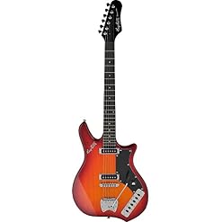 Hagstrom IMP-BLK Guitare électrique 6 cordes Noir brillant Cherry Sunburst - Les Beatles, Paul McCartney, John Lennon, RIngo Starr, George Harrison Hagstrom IMP-BLK Guitare électrique 6 cordes Noir brillant Cherry Sunburst – Image 3