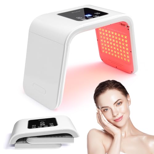 WONEDIRR LED Face Light Therapy Mask: Folding 7 Colors and Cyclic Colors LED Mask Light Therapy for Skincare (Don’t buy masks from other brands,Trust only WONEDIRR,others are fake)