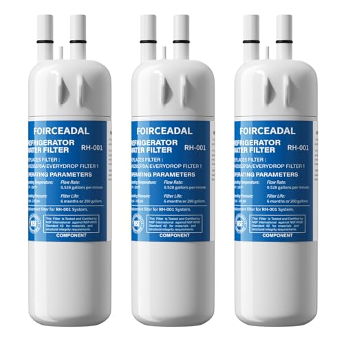 FOIRCEADAL EDR1RXD1 Water Filter Replacement Compatible with Whirlpool W10295370A Filter 1 EDR1RXD1B WHR1RXD1 KAD1RXD1 P8RFWB2L P4RFWB WD-F38 46-9081 46-9930