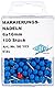 WEDO 56103 Markierungsnadeln Rundkopfnadeln, Nadellänge 16 mm, Kopfdurchmesser 6 mm, 100 Stück, Blau