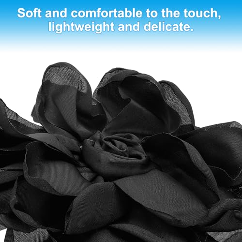 Image of PATIKIL Rose Flower Hair Clips, Fabric Brooch Pins for Women Wedding Party Dance Dress Clothes Accessories Valentine's Day Gifts