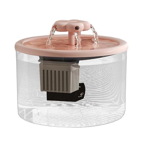 Fontana Acqua per Animali Domestici 1.2L,Distributore Automatico d'Acqua per Gatti | Ciotola Bevitrice Silenziosa Per Camera Da Letto Cucina Interna Appartamento
