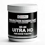 COATEZ Ultra HD Premium Projector Screen Paint with 1.6 Gain (1 QT./ 946 ML)| Single-Coat Projector Paint For Picture Perfect 3D 4K UHD Clarity | Interactive Projector Wall Paint for Indoors