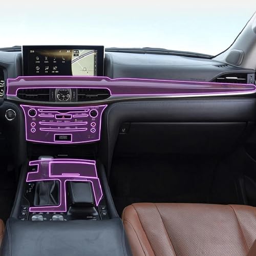 Film protection écran LCD TPU transparent console navigation Lexus LX570