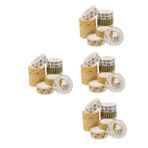 jojofuny Cinta De Flores Envase Abejas Linda Cinta Andar A Tropezones Floral Pegatina Etiquetas Adhesivas Cinta Washi De Colores Cinta De Manualidades 12 Rollos*4