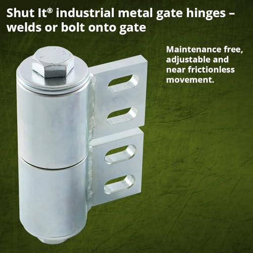 D&D Technologies CI3950 Shut It Barrel Steel to Steel Industrial Metal Gate Hinge: Weld-on or Bolt-on to The Gate (Sold as a Single Hinge) - Thumbnail 3