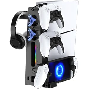 PS5 Slim Cooling Station Dual Contr...