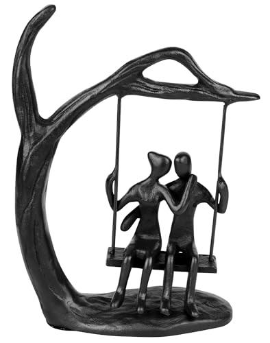 Estatua Decorativa de Pareja Romántica en Hierro