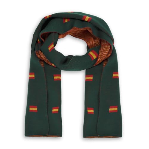 Bufanda verde botella ropa invierno hombre mujer banderas España cuello