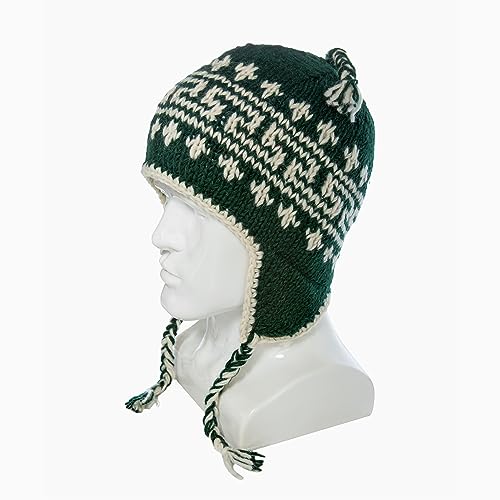 Buy Hand Knit Sherpa Wool Unisex Hat with Micro Fleece Lining with