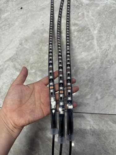 Ydzwavui Aftersale Parts: 3PCS 6.5FT 2Meters 78inch Single Row Dream Color Chasing Illuminated Light Strips Without Controller Harness