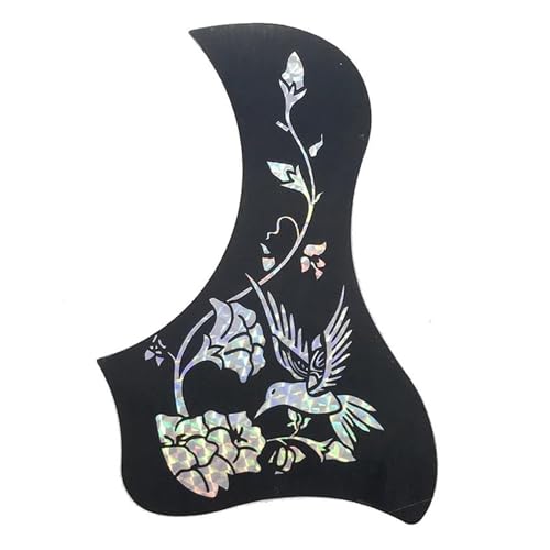Pickguard pour guitare acoustique avec motif fleur et oiseau phoenix de protection