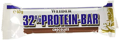 Weider 32% Protein Bar, Chocolate, Low Fat, Low Carbs, 24 bars