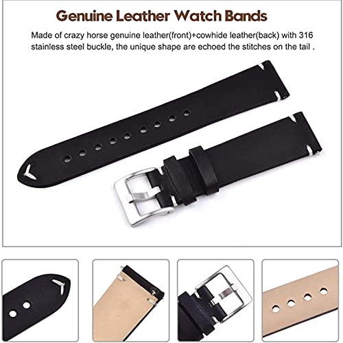 Remplacer bracelet montre usé par sangle cuir authentique vintage - 6