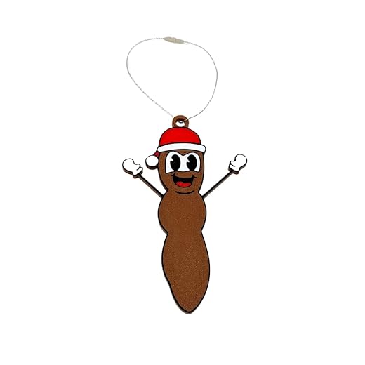 Mr. Poo with Santa Hat Funny Gag Gift Christmas Ornament | Perfect Dirty Santa Gift Holiday Ornament | Made in USA (Mr. Poo)