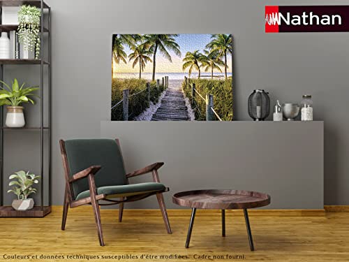 Puzzle 1000 pièces : Plage de Floride Ravensburger Nathan - vue 5