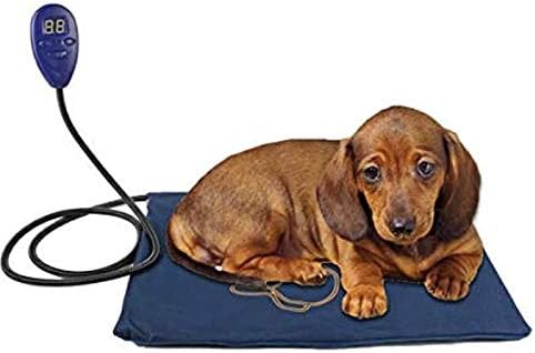 SagaSave Winter Dog Heated Pads, Pet Heating Pad,Cat Dog Electric Pet Heating Pad Indoor Waterproof,Auto Constant Temperature, Chew Resistant Steel Cord US PL