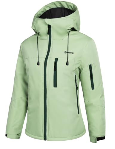 GEMYSE Donna Giacca da Sci con Bretelle Interne Invernale Calda Impermeabile e Antivento Giubbotto...