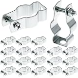 QWORK 3/4' EMT Rigid Conduit Hanger, 20 Pack Conduit Hanger with Bolt, Zinc Plated Insulated Supports, Pipe...