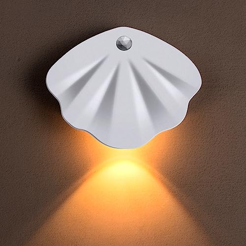 Elkinno Stair Lights with Motion Sensor, 3Colour Battery Operated Night Light, Indooor Wall Light Rechargeable with Magnetic Strips for Staircase Corridor Closet Hallway