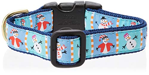 Up Country SNM de c de m Snowman Collar de Perro de Banda Ancha, 1, M