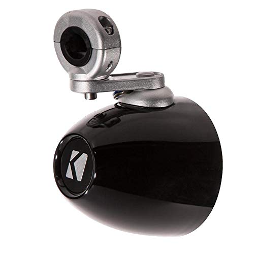Image of KICKER 4 Inch KM-Series Marine Speaker Bundle 41KM42CW with Black Wake Tower Enclosure