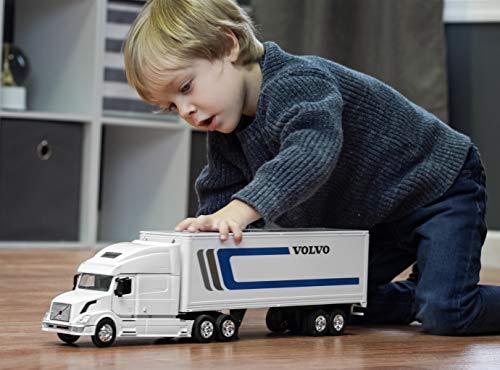 Wheel Master Volvo Vn-780 Tractor Trailer Play Toy Truck Vehicle For Kids, Volvo Design, With Functions, Pre Built Semi, Realistic Look And Openable Doors Great Gift For Children #TOP1