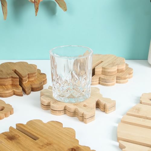 Plateau en bois sculpté avec dessous de verre cochon 3D haute finition