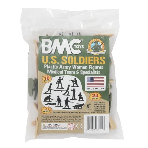 BMC Plastic Army Women figuras femeninas soldados 24 pzas miniatura 6