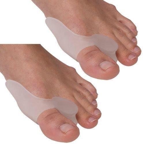 Elastic Bunion Pads & Toe Spacers, Gel Toe Separators for Bunions Pain Relief and Crooked Toes, Easy Wear in Shoes