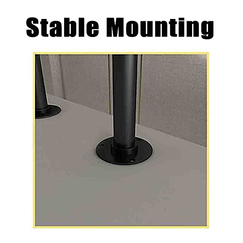 Mains courantes d'escalier en fer noir avec kit de garde-corps durable - 3