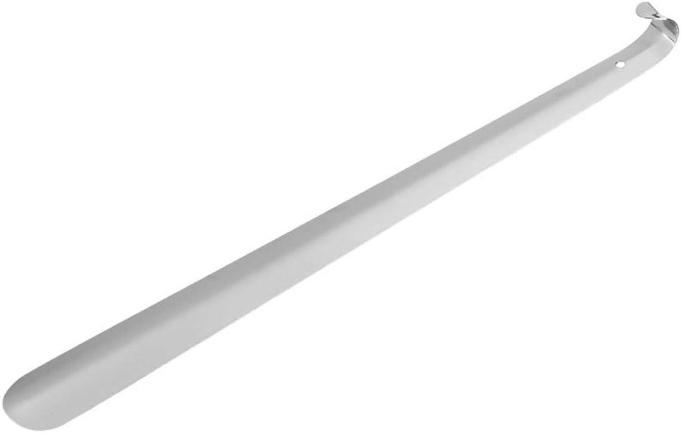 Duokon Shoehorn, Professional Stainless Steel Shiny Silver Metal Shoe Horn Shoehorn for Seniors Elderly